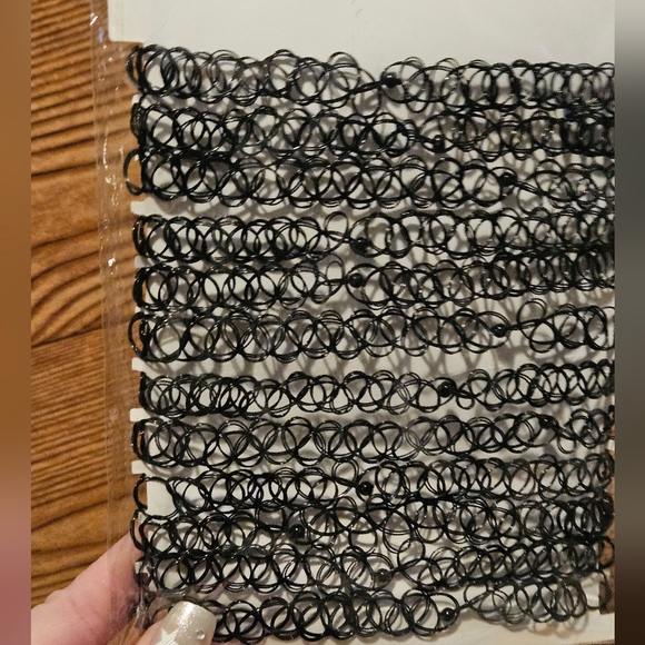 Y2K Black Streatch Choker Necklace 12 pack - Picture 2 of 2